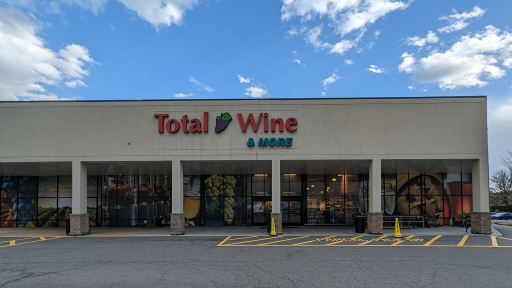 The exterior of a Total Wine & More store in McLean, Virginia
